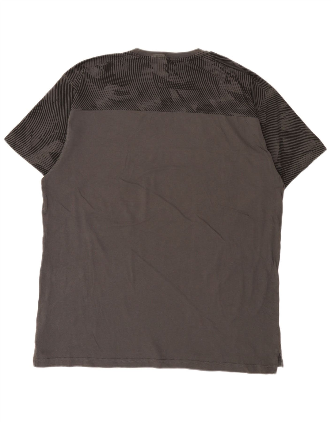 Camiseta masculina Puma Top XL cinza geométrica