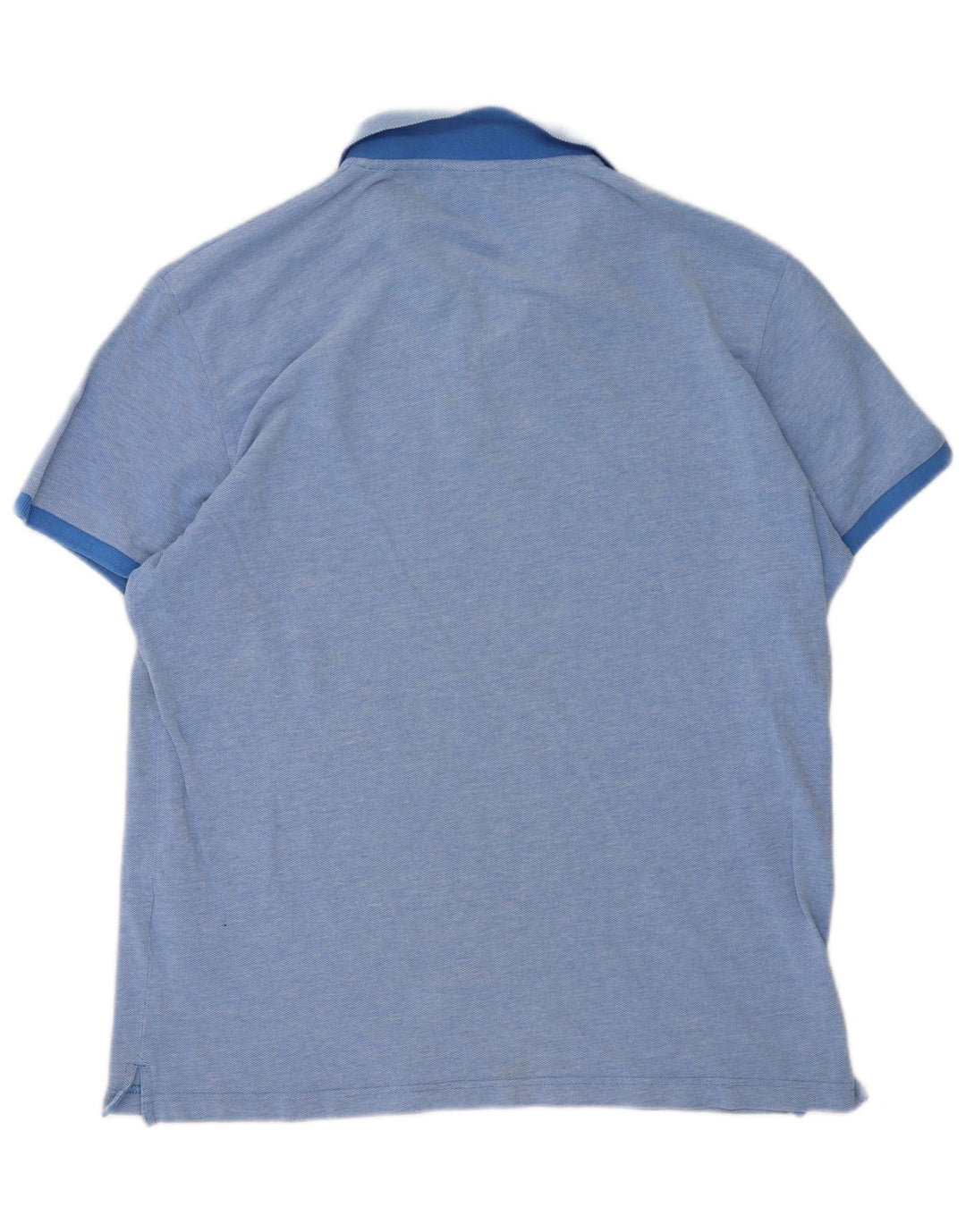 Camisa polo masculina Gant XL algodão manchado azul
