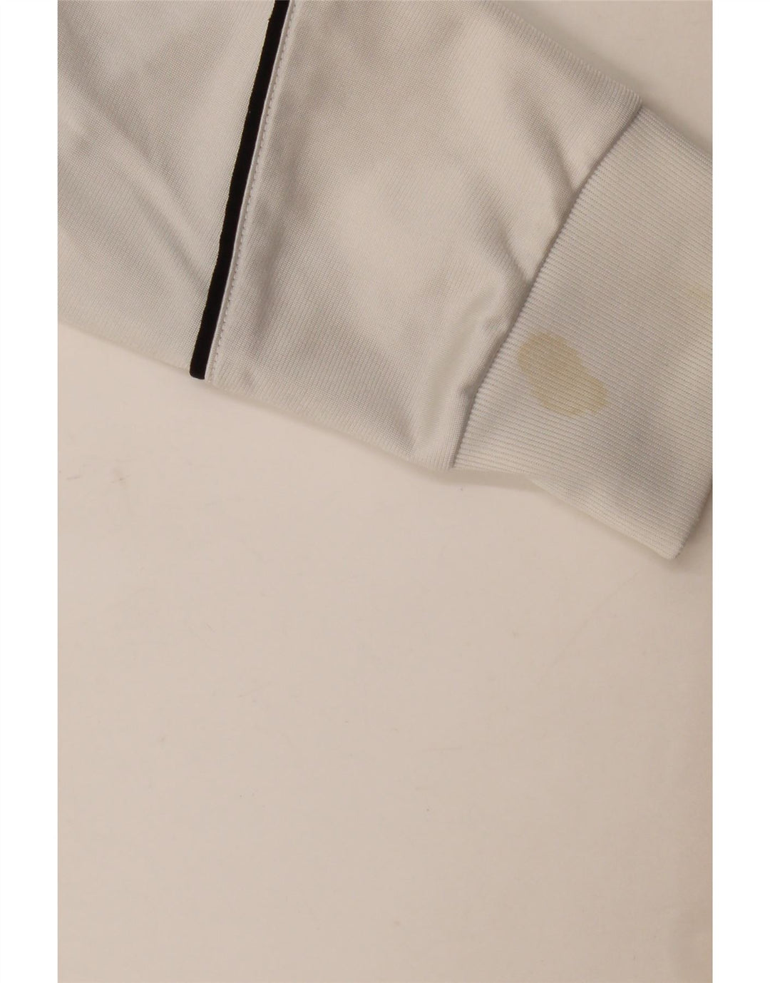 Adidas Mens Tracksuit Top Jacket UK 36/38 Pequeno Poliéster Branco