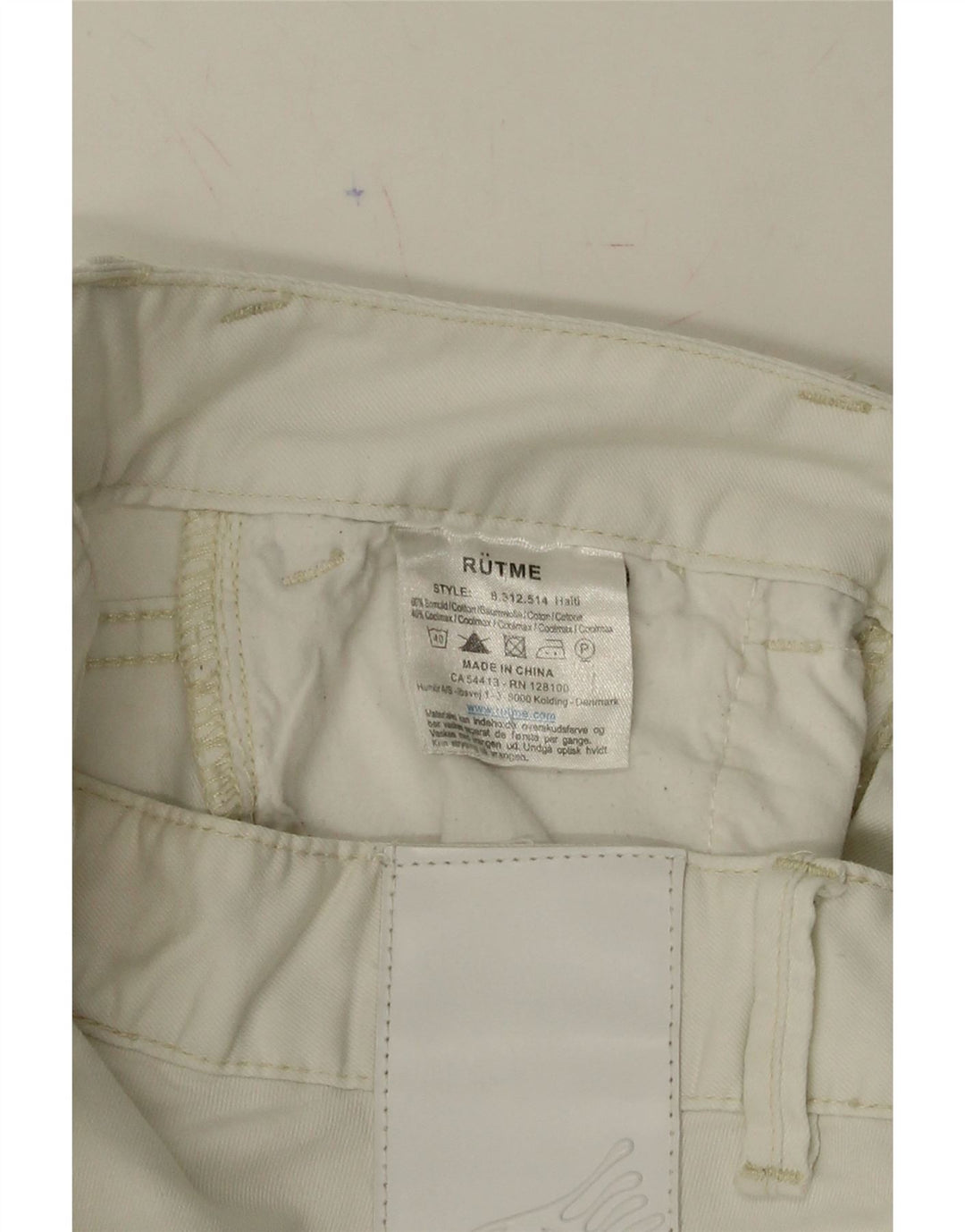 VINTAGE Mens Banana Slim Jeans W30 L30 White Cotton Vintage Vintage and Second-Hand Vintage from Messina Hembry 