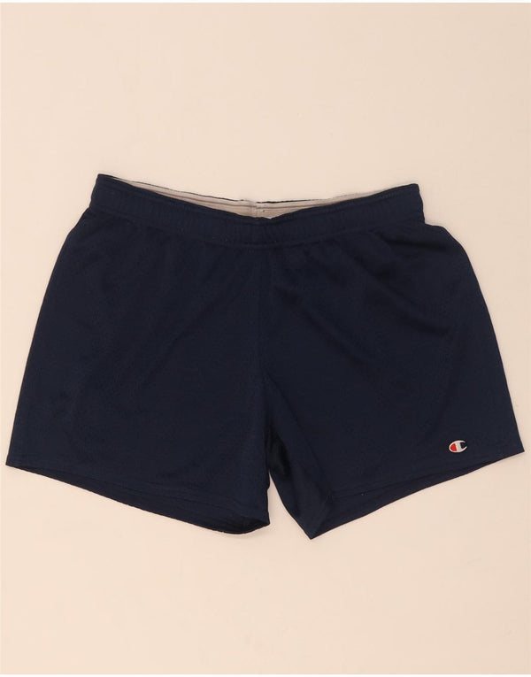 Shorts esportivos masculinos Champion médio azul marinho poliéster