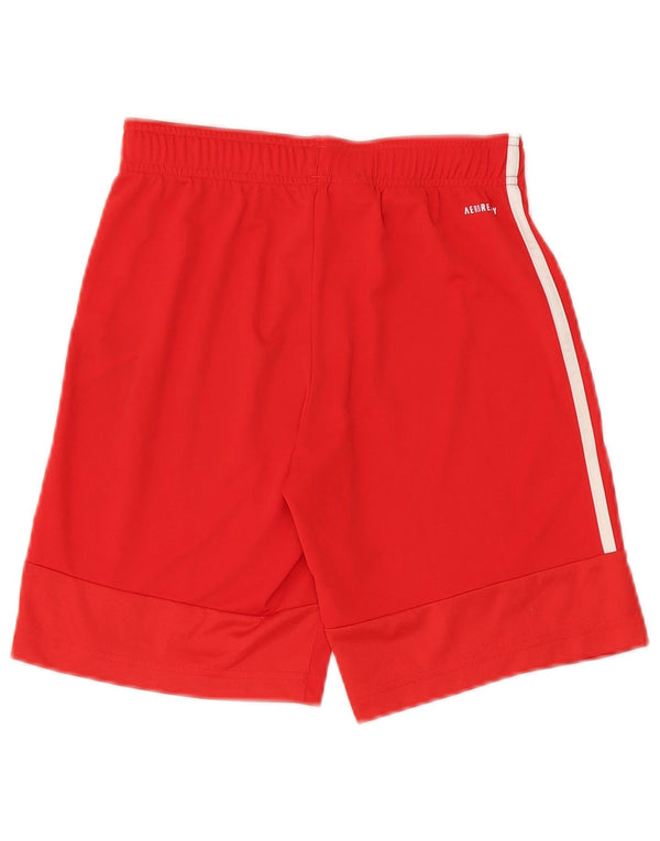 Calções desportivos Adidas Boys Aeroready 11-12 anos poliéster vermelho