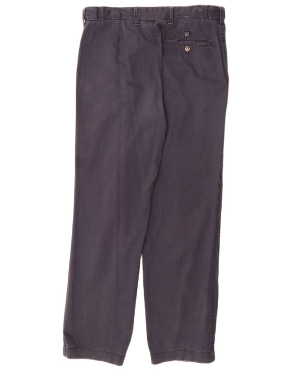 Calça Chino Regular Masculina Marks & Spencer W32 L31 Algodão Azul Marinho