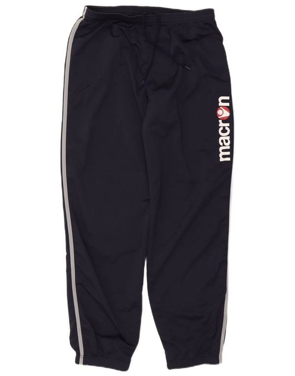 Calça de treino masculina Macron Graphic Joggers XL azul marinho poliéster