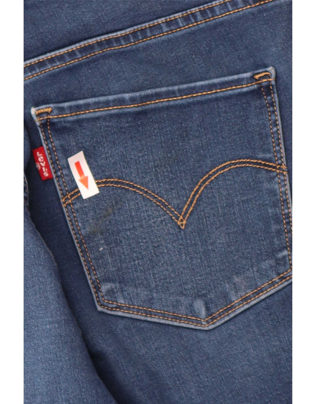 Calça jeans feminina Levi's 314 Shaping Straight W30 L31 azul algodão