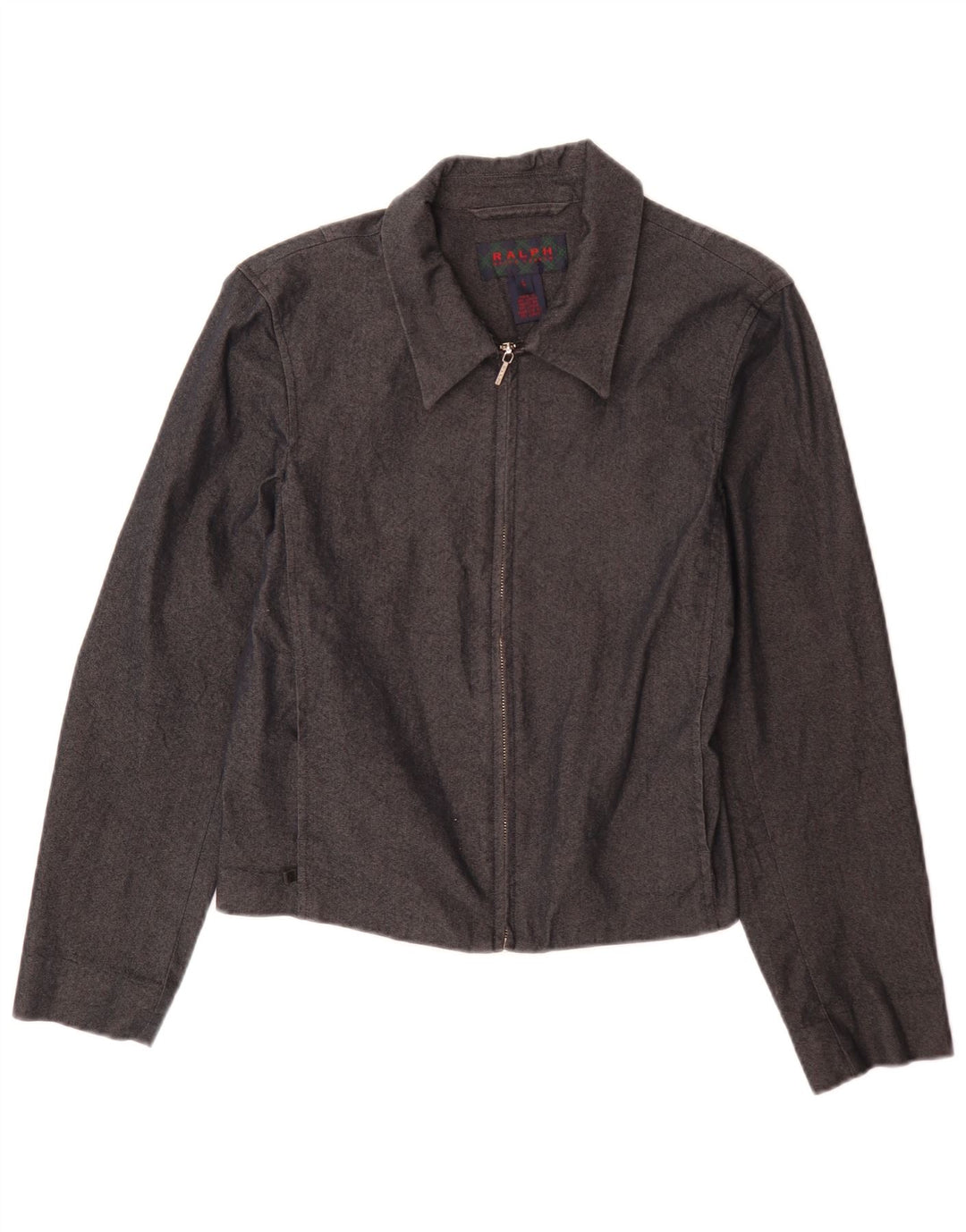 Jaqueta bomber feminina Ralph Lauren Reino Unido 14 grande algodão cinza