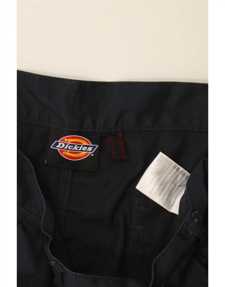 Calças cargo retas masculinas Dickies W34 L26 poliéster azul marinho