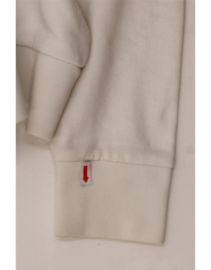 CALVIN KLEIN moletom gráfico masculino jumper médio algodão branco