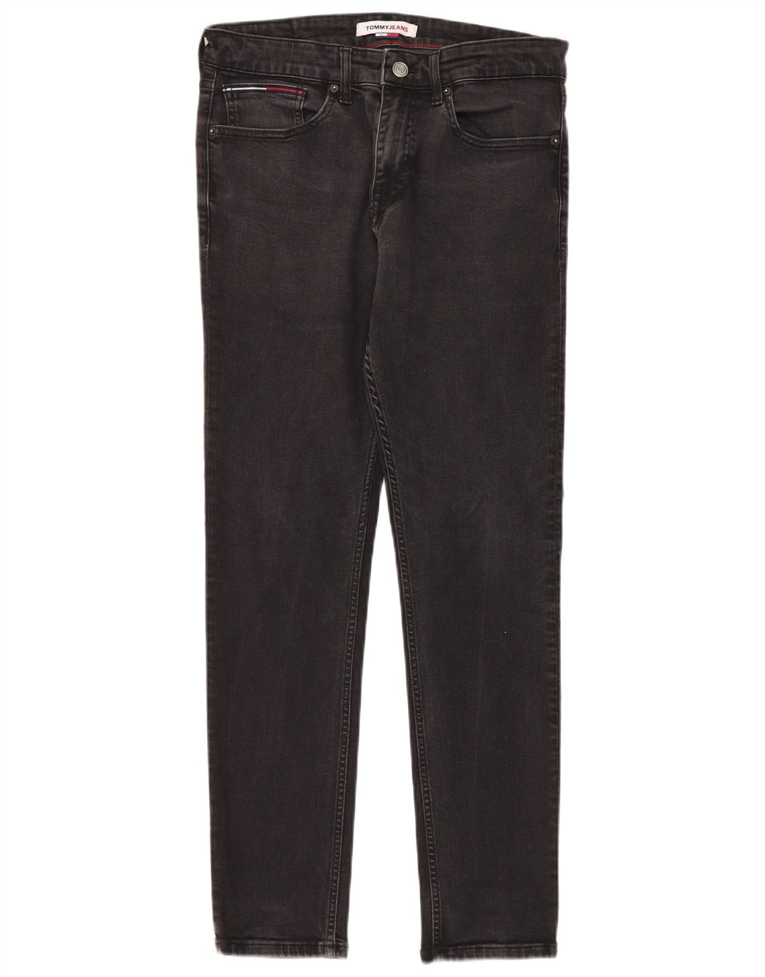 TOMMY HILFIGER Masculino Austin Slim Jeans W32 L32 Algodão Preto