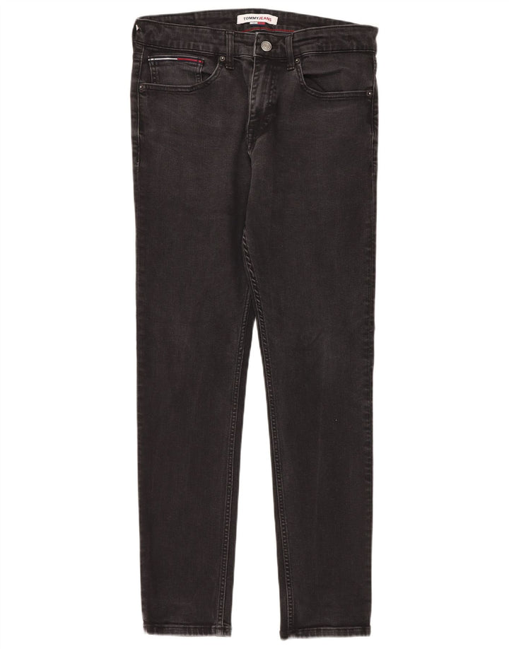 TOMMY HILFIGER Masculino Austin Slim Jeans W32 L32 Algodão Preto