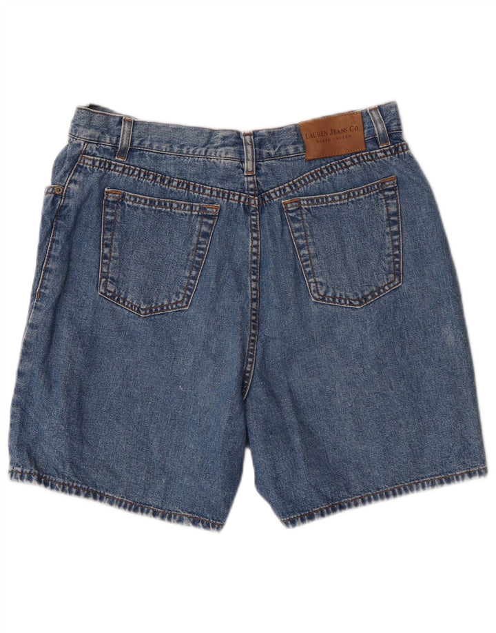 Ralph Lauren Shorts jeans feminino Petite EUA 12 grande W30 algodão azul
