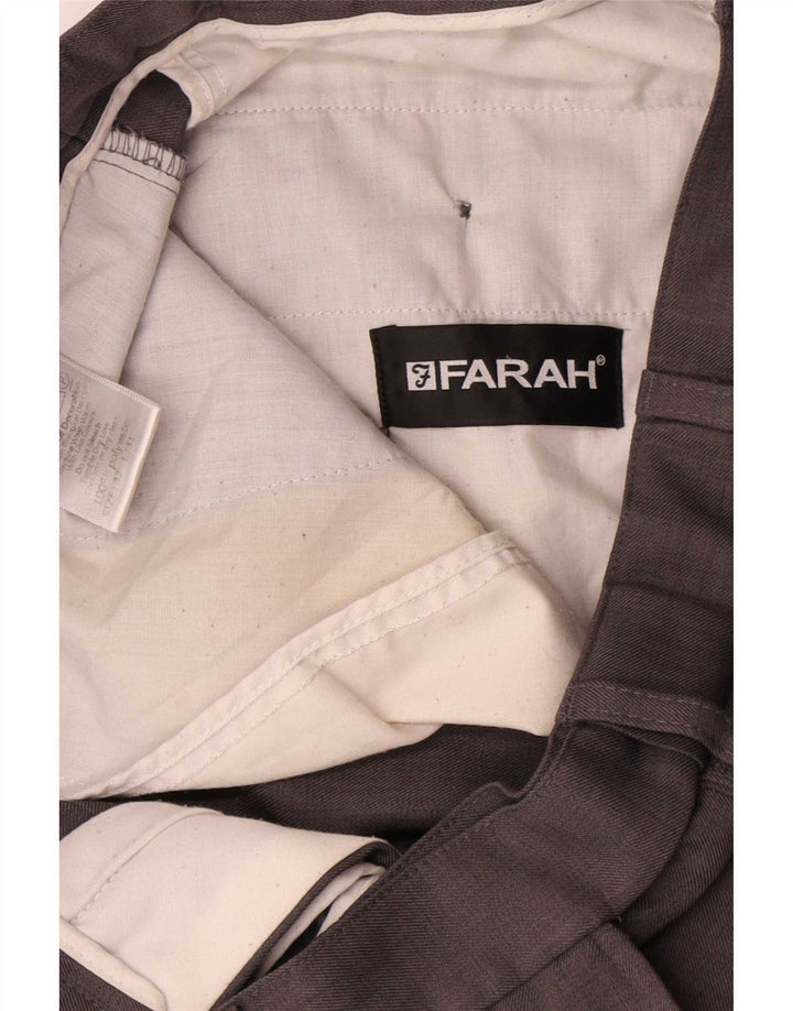 Farah Calça Chino Masculina Reta W32 L31 Poliéster Cinza