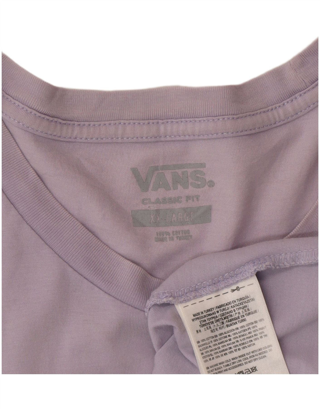 Camiseta Vans Masculina Classic Fit Top 2XL Algodão Roxo