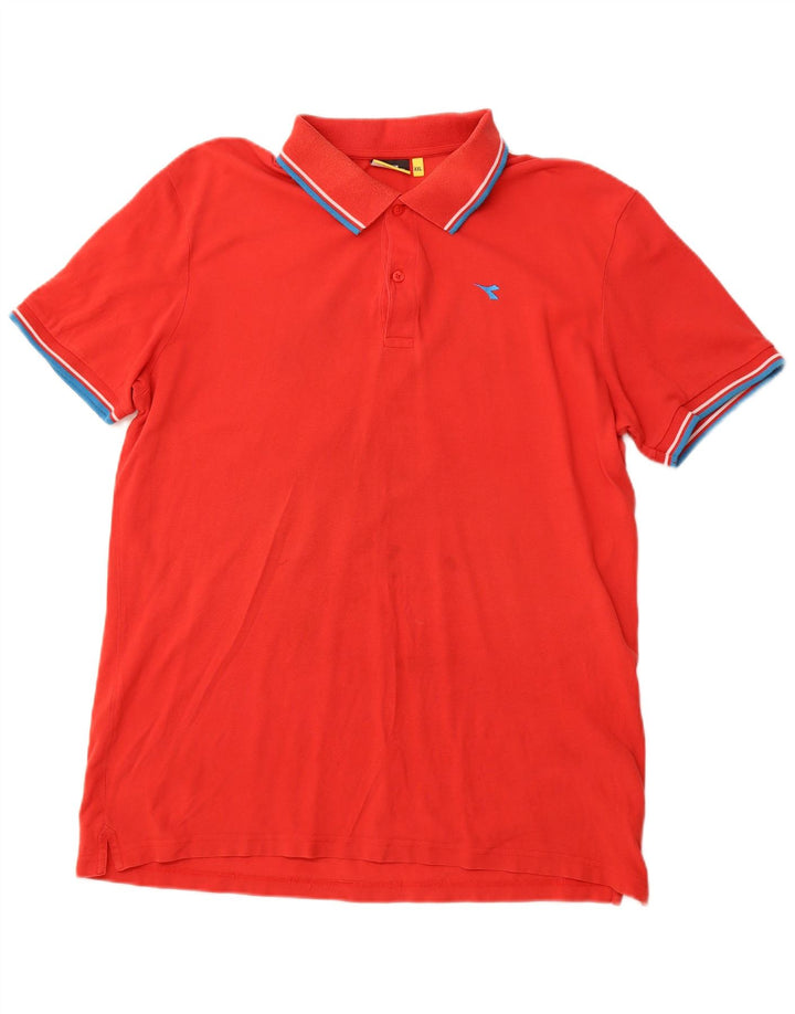 Camisa polo masculina DIADORA 2XL algodão vermelho