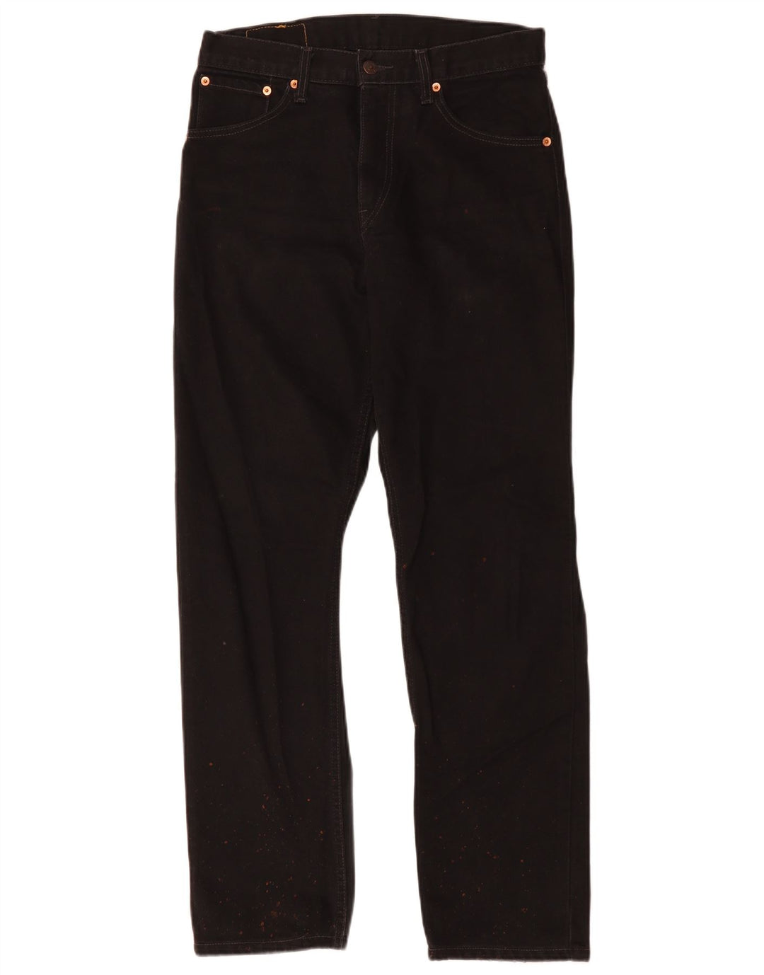 Levi's Masculino 521 Straight Jeans W30 L32 Algodão Preto