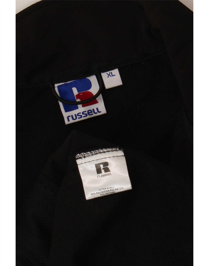 Colete utilitário gráfico masculino Russell Athletic UK 42 XL poliéster preto