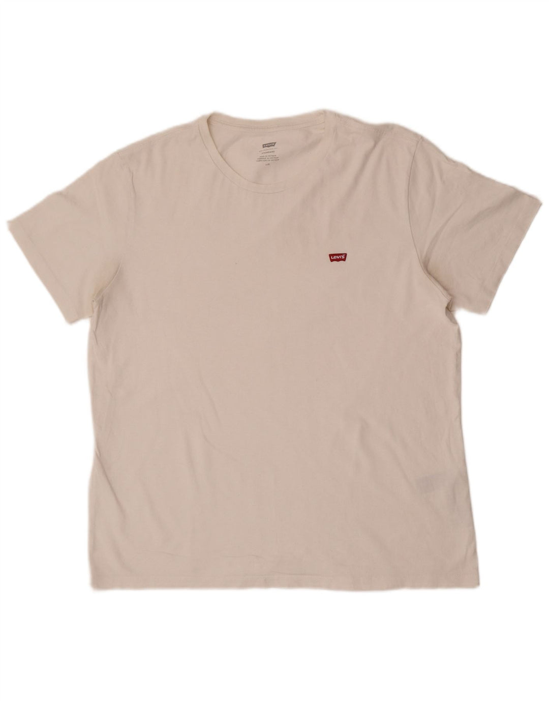 Camiseta masculina padrão Levi's Top grande de algodão branco