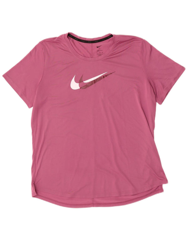 Camiseta feminina NIKE Dri Fit Graphic UK 18 XL rosa