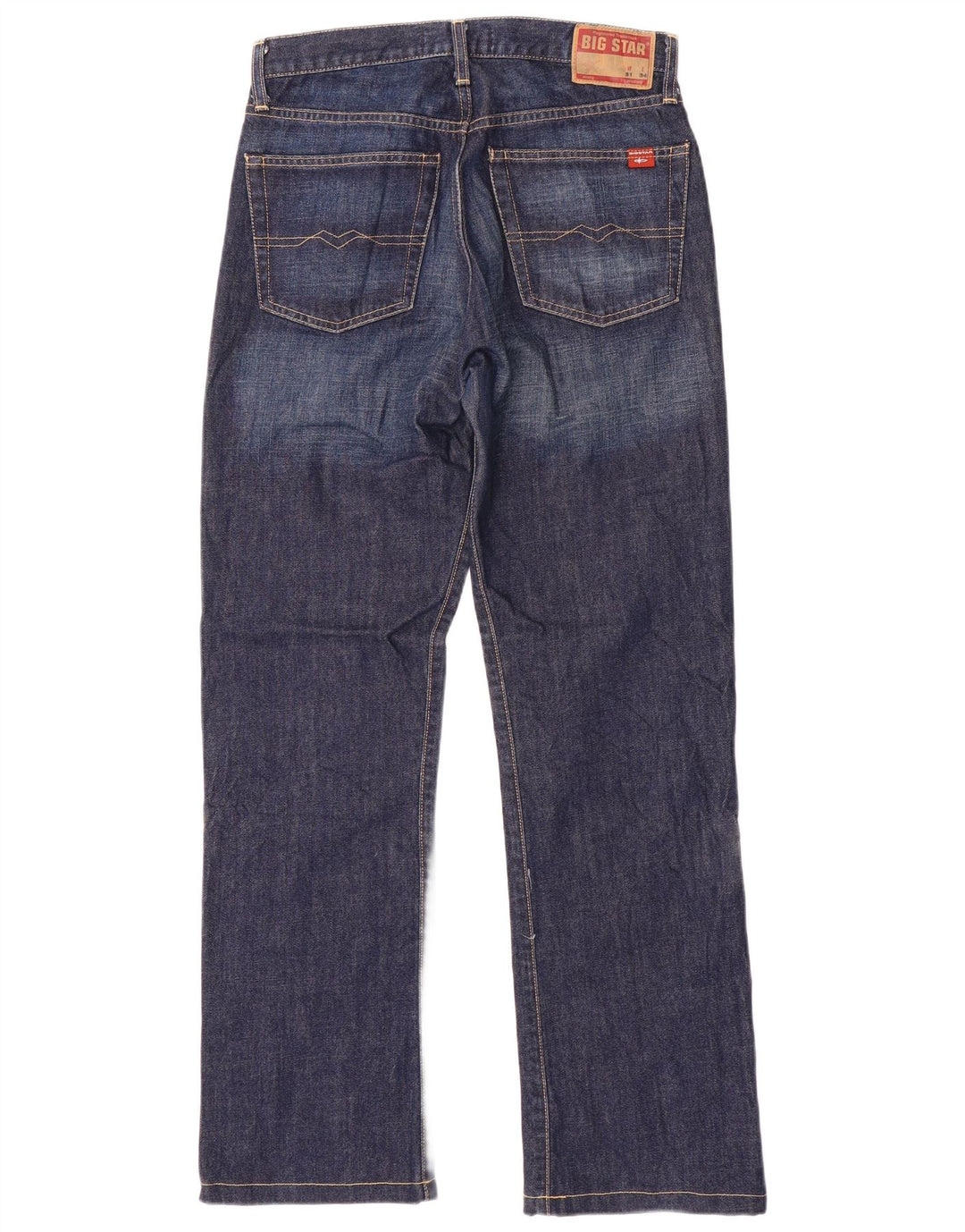 Calça jeans reta masculina Big Star W31 L31 algodão azul