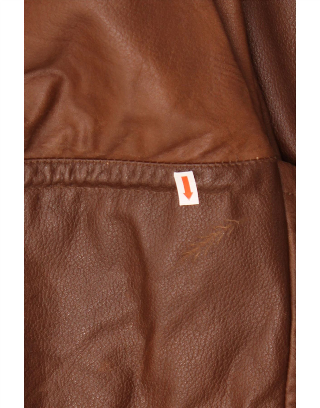 Jaqueta de couro masculina VINTAGE UK 42 XL couro marrom