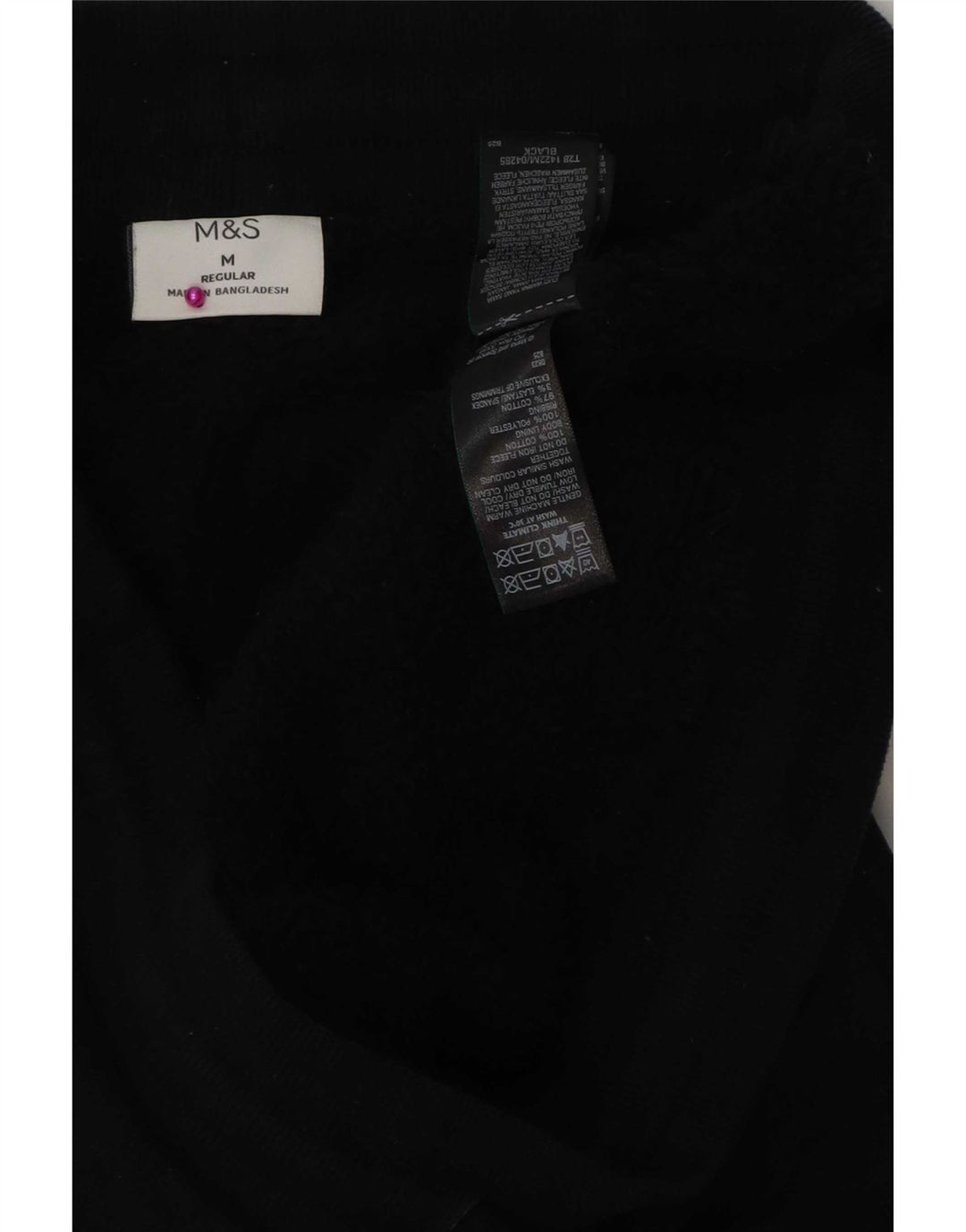 Marks & Spencer Mens Calças de treino regulares Joggers médio preto
