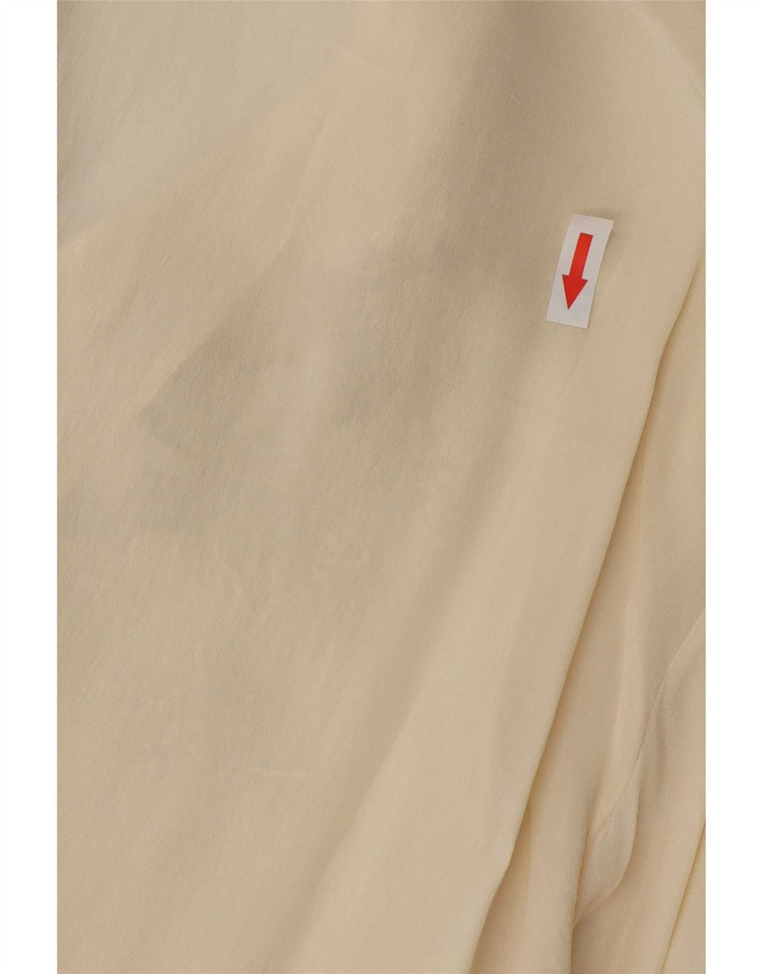 Blusa feminina vintage IT 42 médio off white floral seda