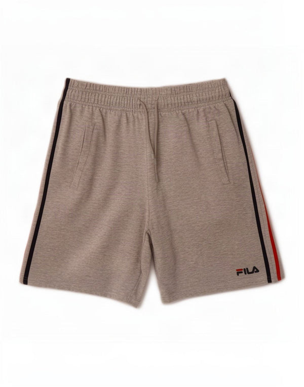 Fila Mens Sport Shorts Médio Cinza Flecked Algodão