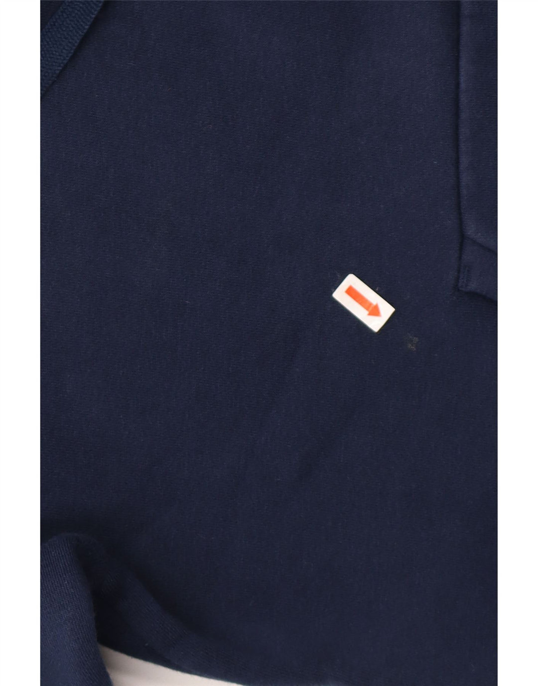 ADIDAS Mens Hoodie Jumper Pequeno Algodão Azul Marinho