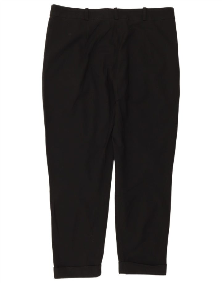 Calça feminina Zara Cônica Cropped EU 40 Médio W30 L25 Poliéster Preto