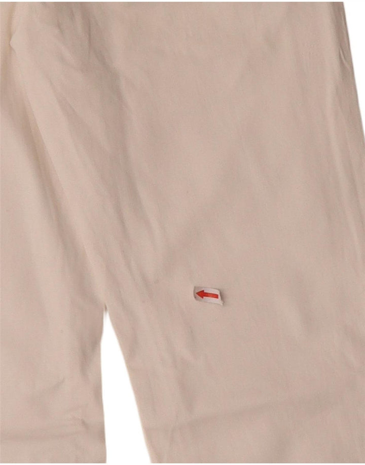 Gas Womens Albert Slim Jeans W29 L34 Algodão Branco