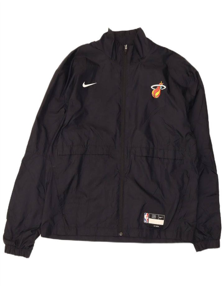 Nike Mens Miami Heat Treino Top Jaqueta Médio Preto Colourblock Nylon