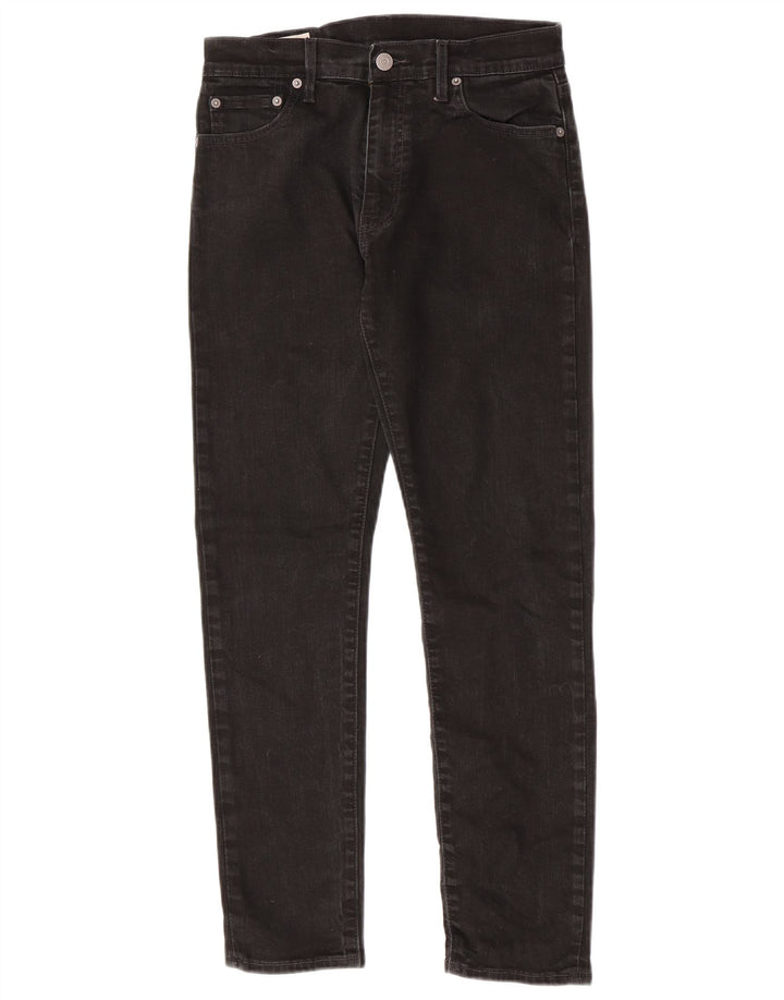 Levi's Mens Slim Jeans W30 L30 Algodão Preto