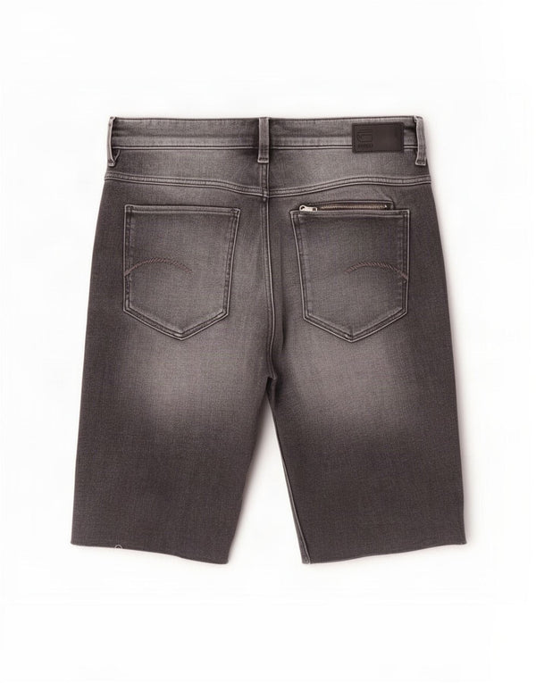 Shorts jeans masculinos G-Star Slim W30 cinza médio