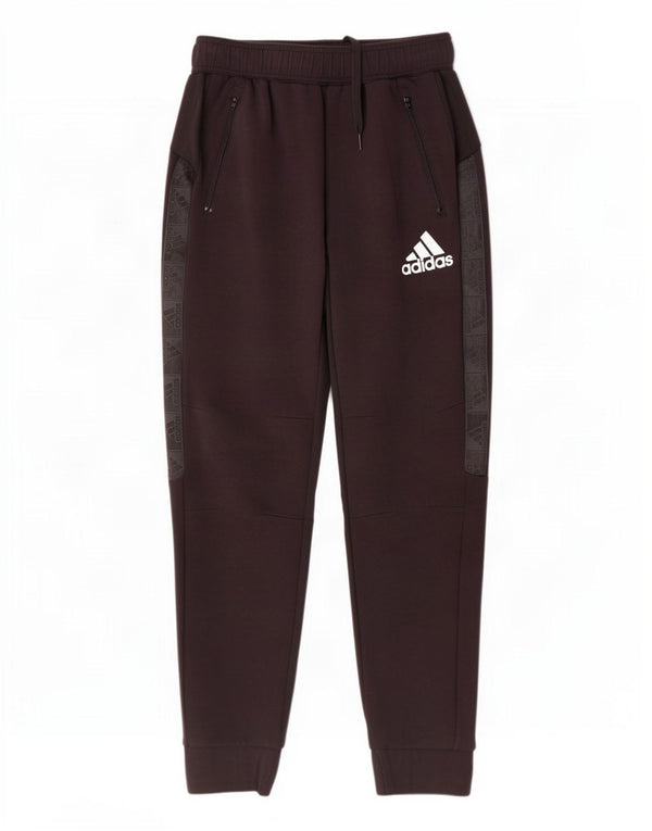 Adidas Mens Graphic Treino Calças Joggers Pequeno Algodão Preto
