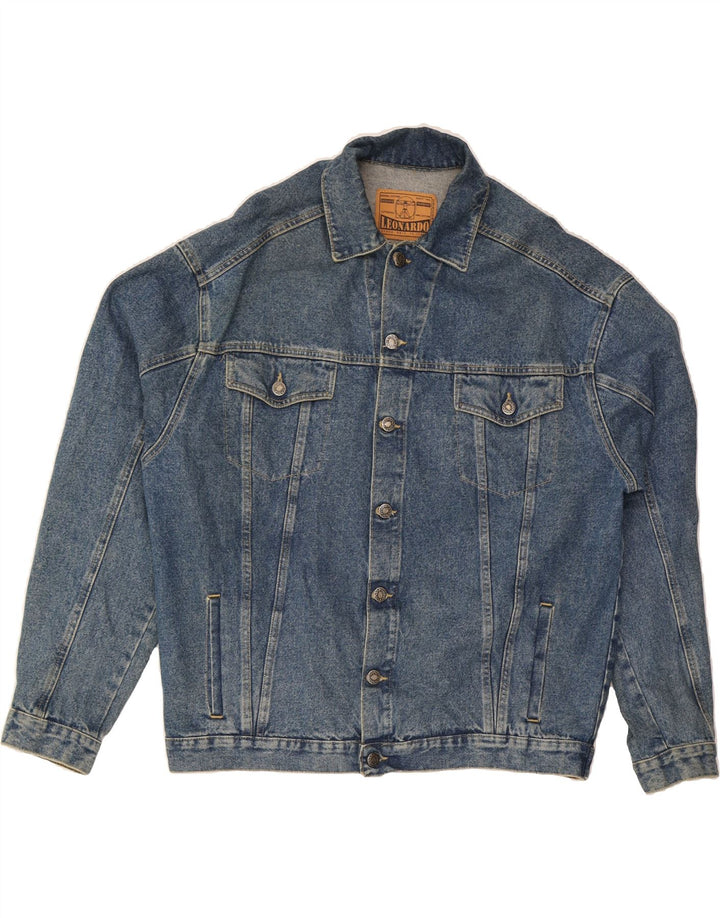 Jaqueta jeans masculina VINTAGE UK 40 grande algodão azul