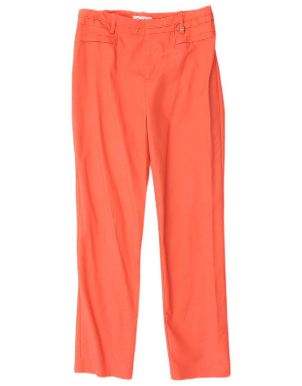 Calça feminina casual Calvin Klein reta US 2 XS W28 L28 laranja