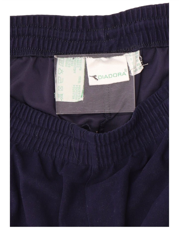 Calça de treino masculina DIADORA UK 40 poliéster azul marinho médio