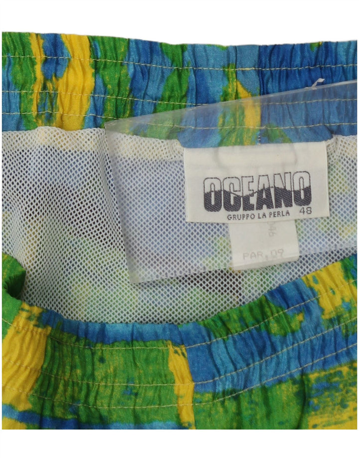 Shorts de natação masculino OCEANO IT 48 poliamida colorblock amarelo médio
