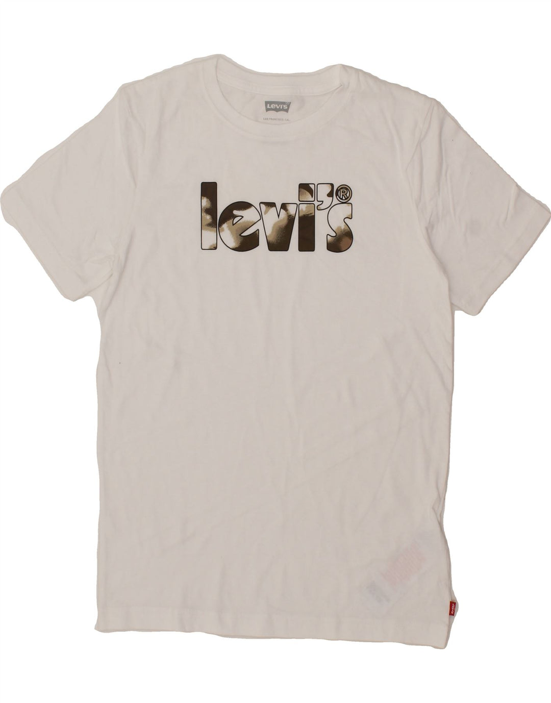 LEVI'S Boys Graphic T-Shirt Top 13-14 Years White Cotton Vintage Levi's and Second-Hand Levi's from Messina Hembry 