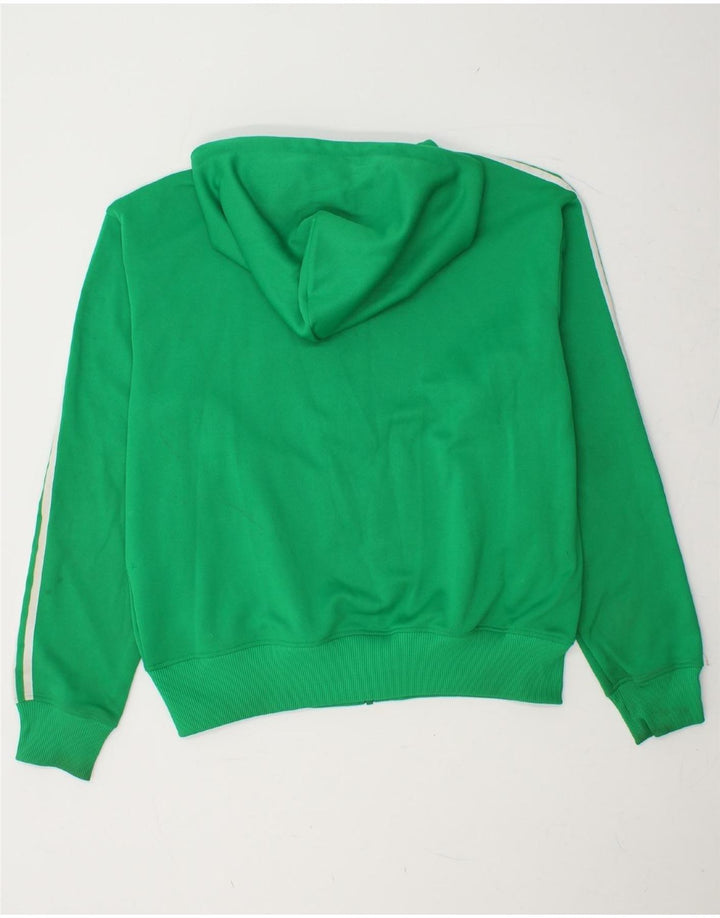 ADIDAS Mens Zip Hoodie Sweater XL Verde Algodão