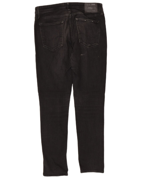 Jack & Jones Masculino GLENN Slim Jeans W32 L32 Algodão Preto