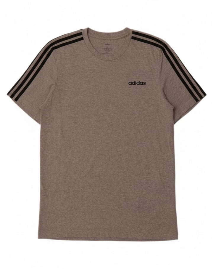 Camiseta masculina ADIDAS grande algodão cinza