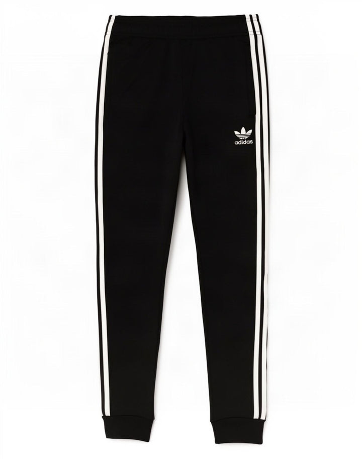 Adidas meninos calças de treino joggers 11-12 anos preto poliéster