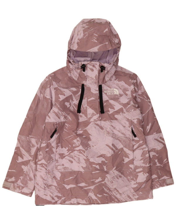 Jaqueta de chuva Anorak com capuz feminina The North Face Reino Unido 18 XL camuflagem roxa