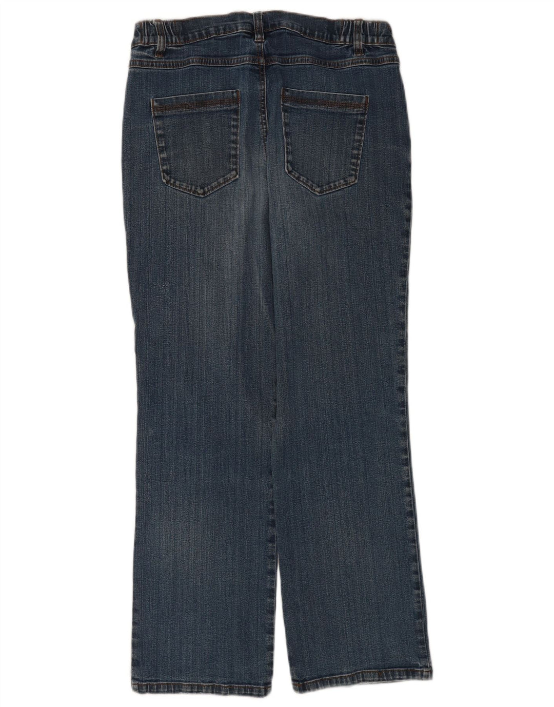 Jeans retos femininos Marks & Spencer Reino Unido 14 médio W34 L28 algodão azul