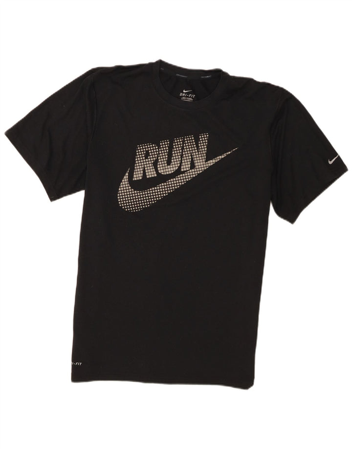 Camiseta Nike Masculina Dri Fit Graphic Top Médio Preto Poliéster