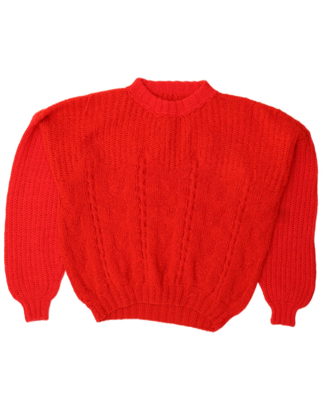 Suéter vintage masculino com gola tartaruga grande vermelho