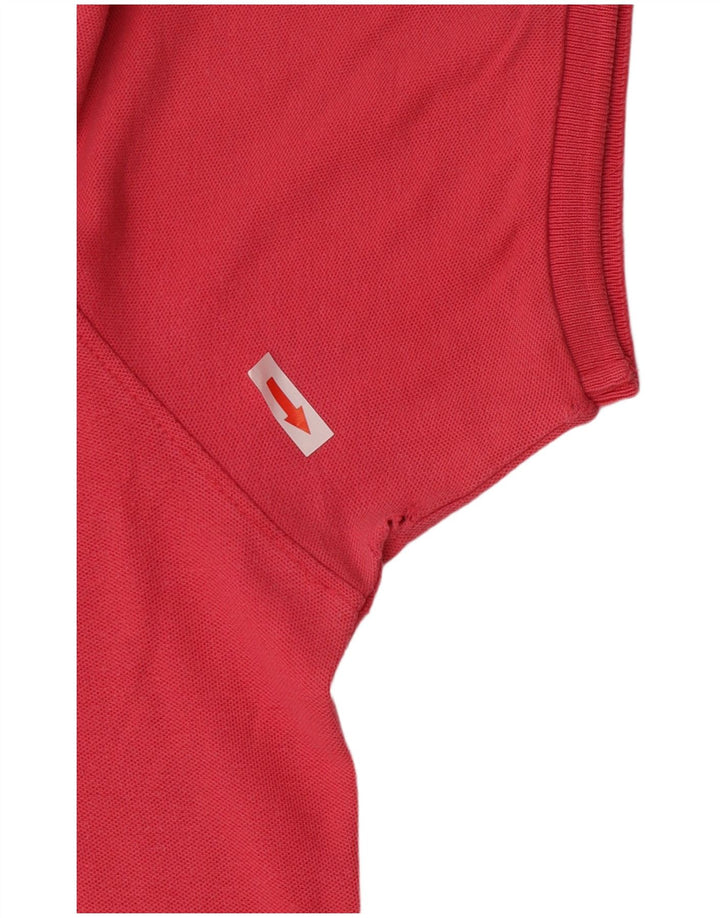 Camisa polo masculina Fila grande algodão rosa