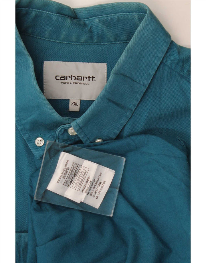 Camisa masculina Carhartt 2XL algodão azul