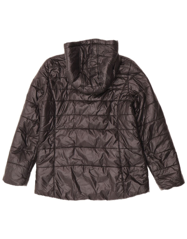 Jaqueta acolchoada com capuz para meninas Michael Kors 15-16 anos preto nylon